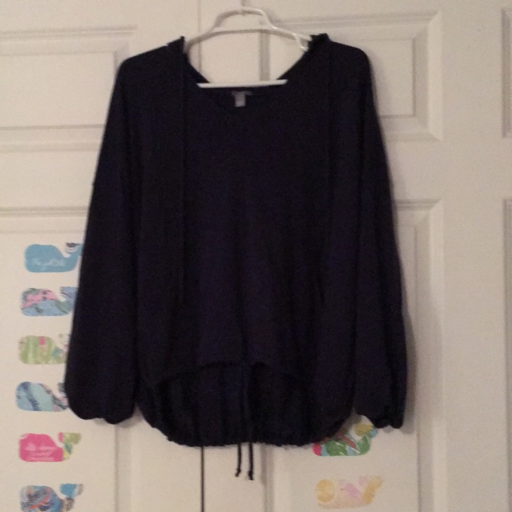 Aerie Drapey Hoodie in Navy NWOT
